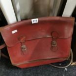 VINTAGE LEATHER SCHOOL BAG