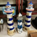 3 MODEL LIGHTHOUSES