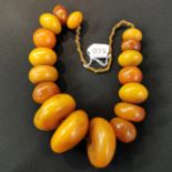 AMBER BEADS - LARGE