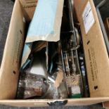 LARGE BOX OF MODEL TRAIN ACCESSORIES