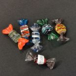 6 MORANO GLASS SWEETS