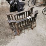 PAIR OF CAST IRON FIRE FRONTS