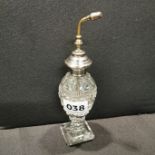 SILVER TOPPED PERFUME BOTTLE