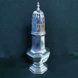 SILVER SUGAR SIFTER - LONDON APPROX 99 GRAMS