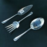 SILVER SERVING 3 PIECE SET - SHEFFIELD 1938/39 APPROX 290 GRAMS