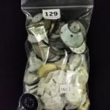 BAG OF NEW AND USED WATCH DIALS