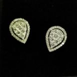 PLATINUM & DIAMOND 1CT EARRINGS