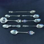 COLLECTION OF SILVER TOURIST SPOONS