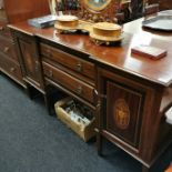 EDWARDIAN MAHOGANY INLAID SIDEBOARD