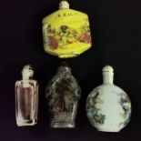 4 SNUFF BOTTLES