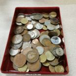 TRAY OF OLD COINS