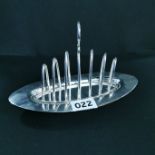 SILVER TOAST RACK- BIRMINGHAM 1911/12 BY GEORGE WHITE APPROX 189 GRAMS