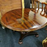 WILLIAM IV PEDESTAL BREAKFAST/DINING TABLE