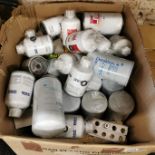 BOX OF LORRY OIL FILTERS - NEW