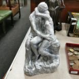 SILVER COLOURED NUDE FIGURE STUDY