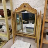 ANTIQUE TRIPLE TABLE MIRROR