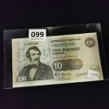 BANK OF SCOTLAND CLYDESDALE £10 NOTE