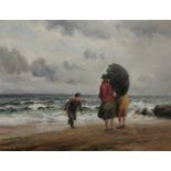 CHARLES MCAULEY - OIL ON CANVAS - AN OUT BLOWING WIND 19' X 15'
