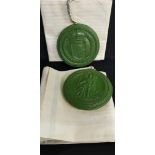 2 ROYAL PARCHMENTS AND SEALS