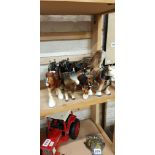 SHELF LOT OF CLYDESDALE HORSES