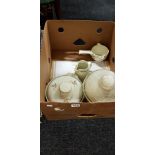 BOX LOT OF DOULTON DINNERWARE