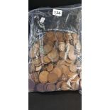 BAG OF COPPER COINS