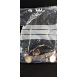 BAG OF VINTAGE WATCHES