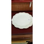 LARGE SECOND PERIOD BELLEEK PLATTER