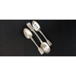 3 IRISH SILVER SPOONS DUBLIN APPROX 84 GRAMS