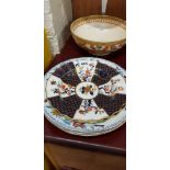 3 MASONS SOUP PLATES AND 2 WORCESTER PLATES