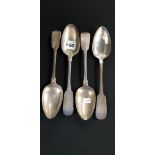 SET OF IRISH SILVER STUFFING SPOONS DUBLIN 1827/28 APPROX 280 GRAMS