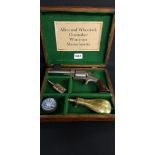 CASED 1860 ALLEN WHEELOCK .36 PROVIDENCE POLICE REVOLVER VERY RARE GUN IN PERCUSSION. THESE