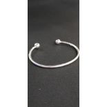 SILVER TORQUE BANGLE