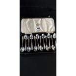 SET OF 12 ANTIQUE SILVER SPOONS