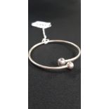 SILVER TORQUE BANGLE