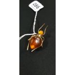 AMBER BROOCH