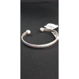 SILVER TORQUE BANGLE