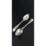 2 SILVER SPOONS - EDINBURGH 1813/14 BY J MCKAY APPROX 61 GRAMS