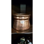 VICTORIAN COPPER ART NOUVEAU SPITTOON