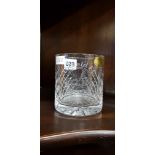 LINFIELD FC BELFAST CRYSTAL WHISKEY GLASS
