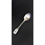 VICTORIAN ENGLISH SILVER SERVING SPOON HALLMARKED LONDON 1865 BY GEORGE W ADAMS 'CHAWNER & CO'