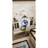 WHITE MARBLE CLOCK CASE