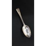 EARLY VICTORIAN ENGLISH SILVER DESSERT SPOON HALLMARKED LONDON 1853 BY SAMUEL HAYNE AND DWOLLEY