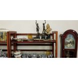 QUEEN VICTORIA BUST AND 2 FIGURES, CUTLERY ETC TO INCLUDE SILVER