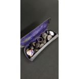 ANTIQUE SPECTACLES CASE AND CONTENTS TO INCLUDE GOLD AND SILVER