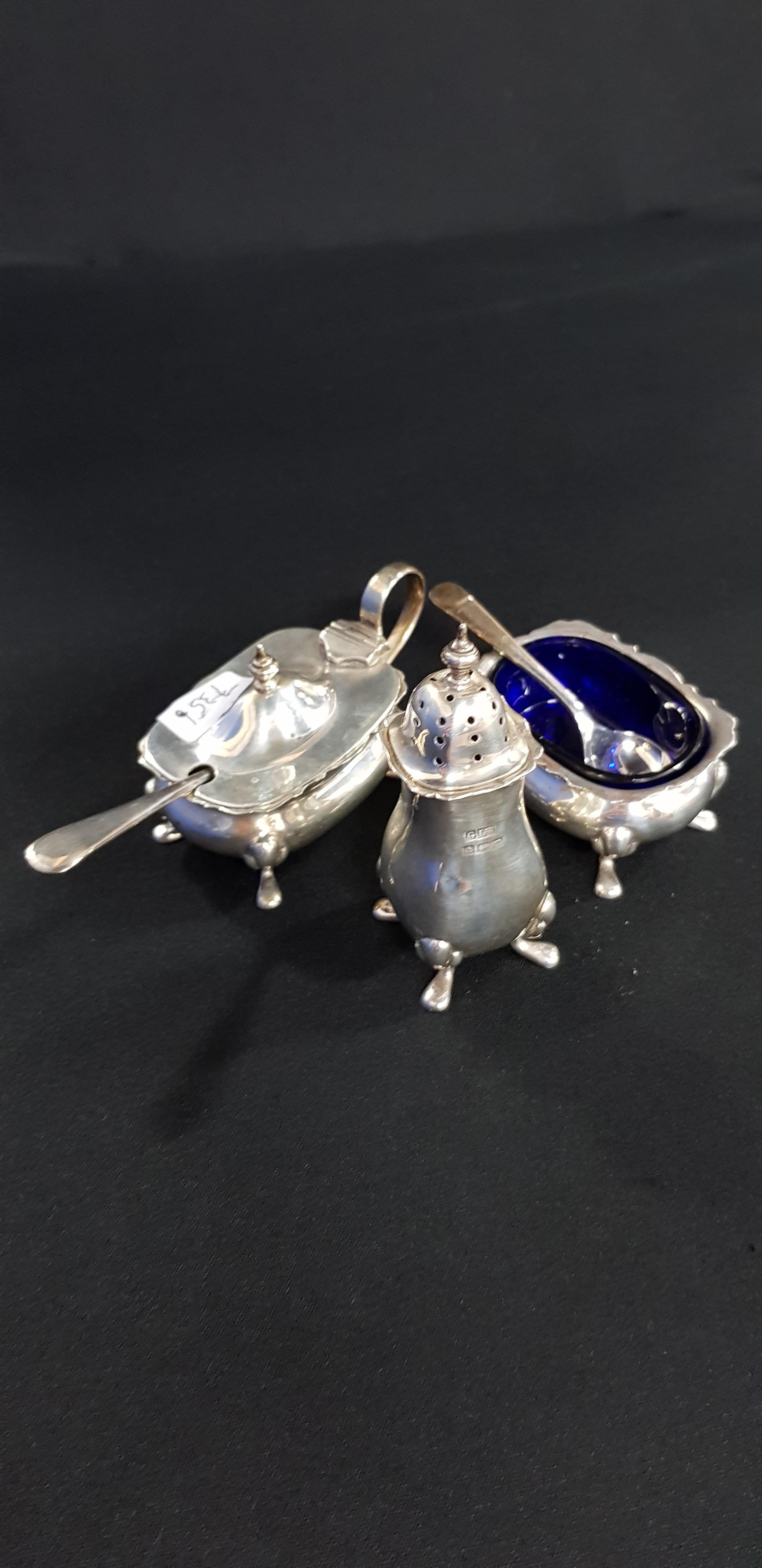 SILVER CRUET SET