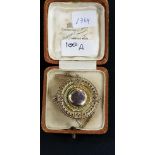 9CT GOLD VICTORIAN TARGET BROOCH