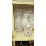 PAIR OF DECANTERS