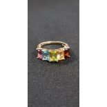 GOLD MULTI GEM RING