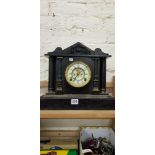 ANTIQUE SLATE MANTLE CLOCK